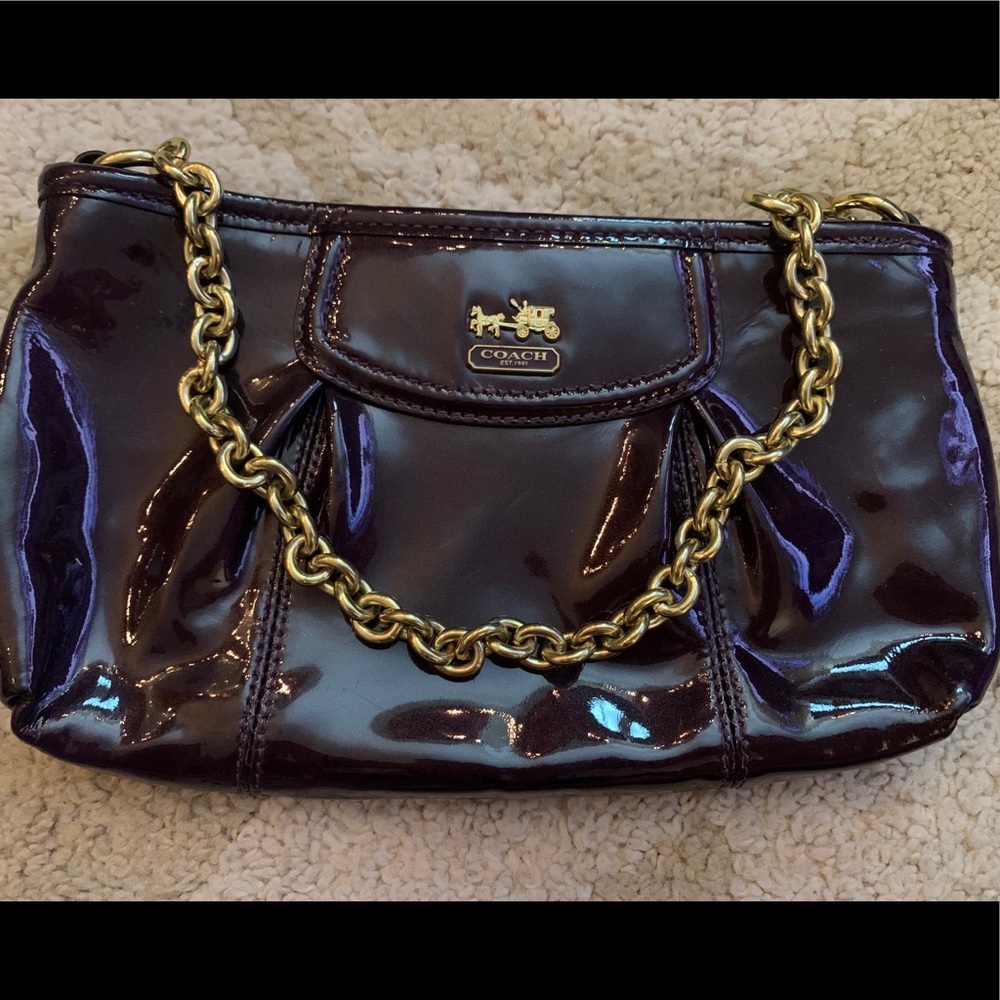 Coach Patent Plum Purse